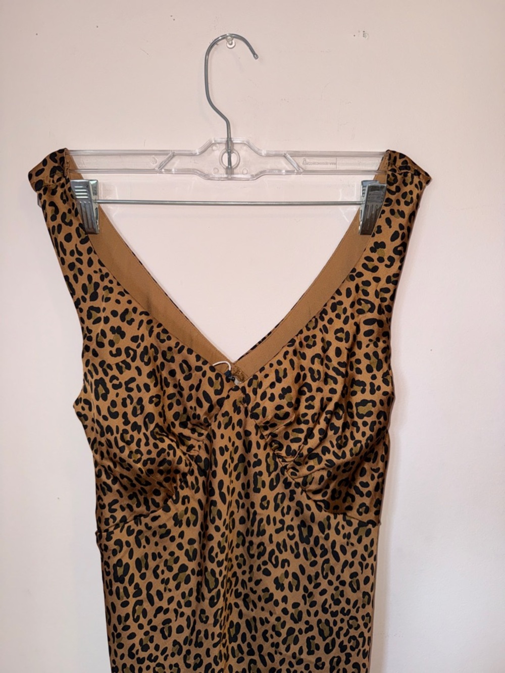 American Eagle Outfitters Leopard Print Maxi Dress in Tan and Black - Picture 3 of 6